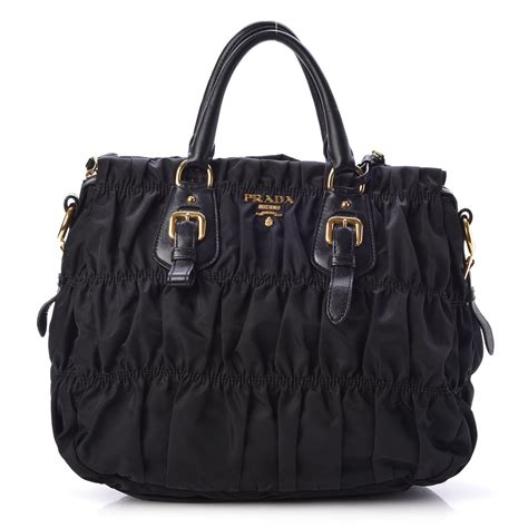 prada black nylon gaufre tote|PRADA Tessuto Nylon Gaufre Tote Black .